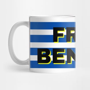 Fray Bentos City in Uruguay Flag Stripes Mug